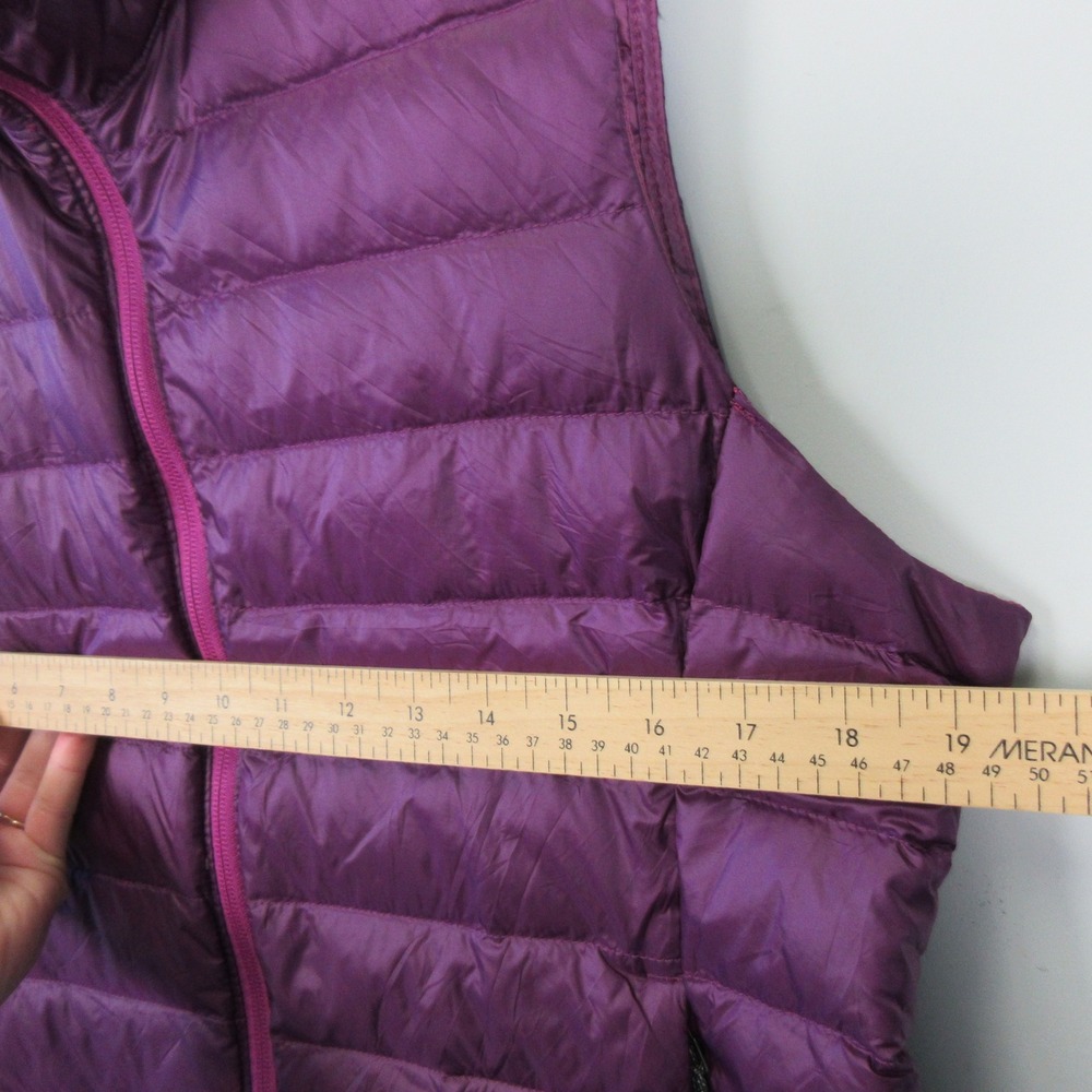 REI Co Op Womens Purple 650 Down Filled Insulated Puffer Vest Size L Hiking - Picture 4 of 10